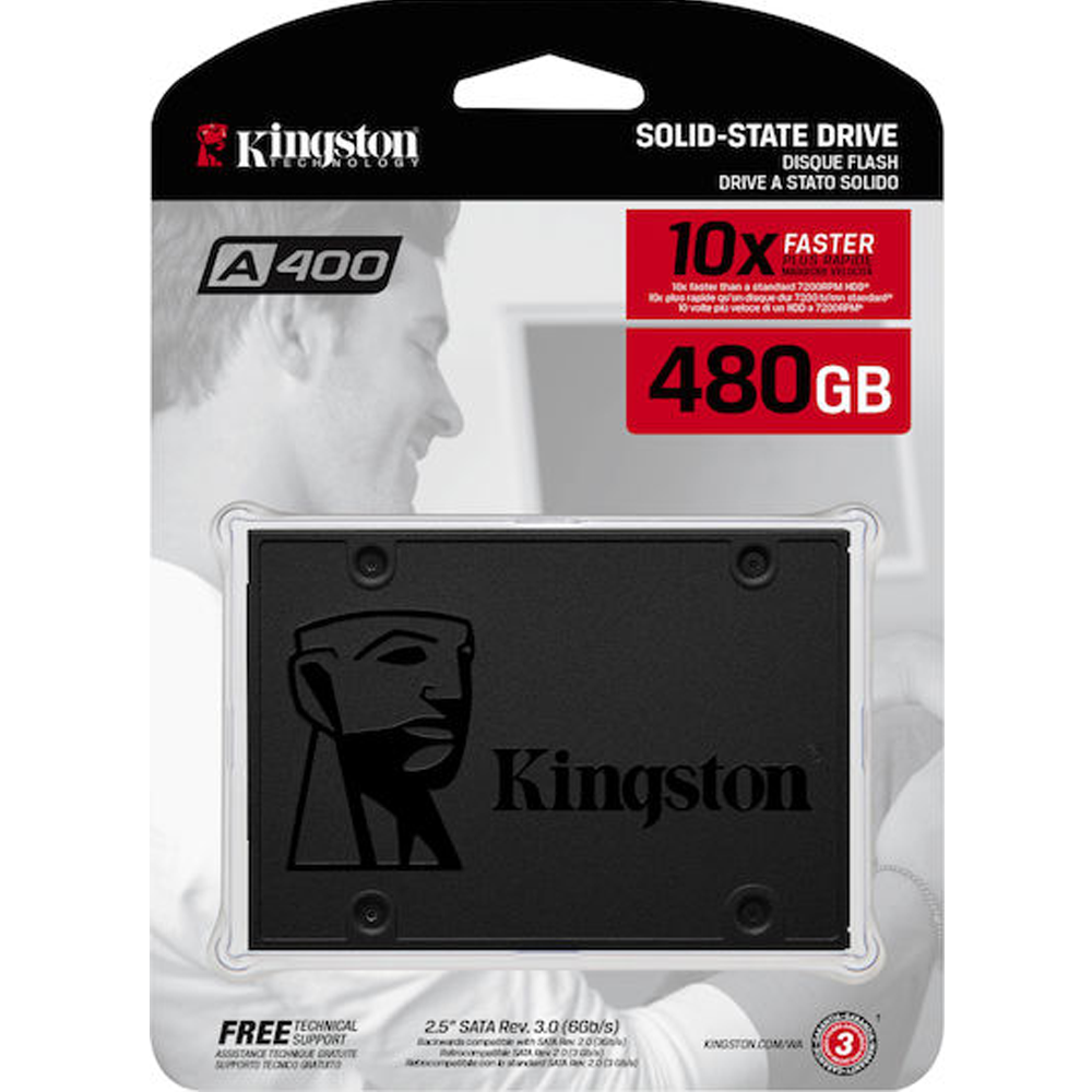 Kingston Δίσκος SSD SA400 SATAIII 2.5'' 480GB