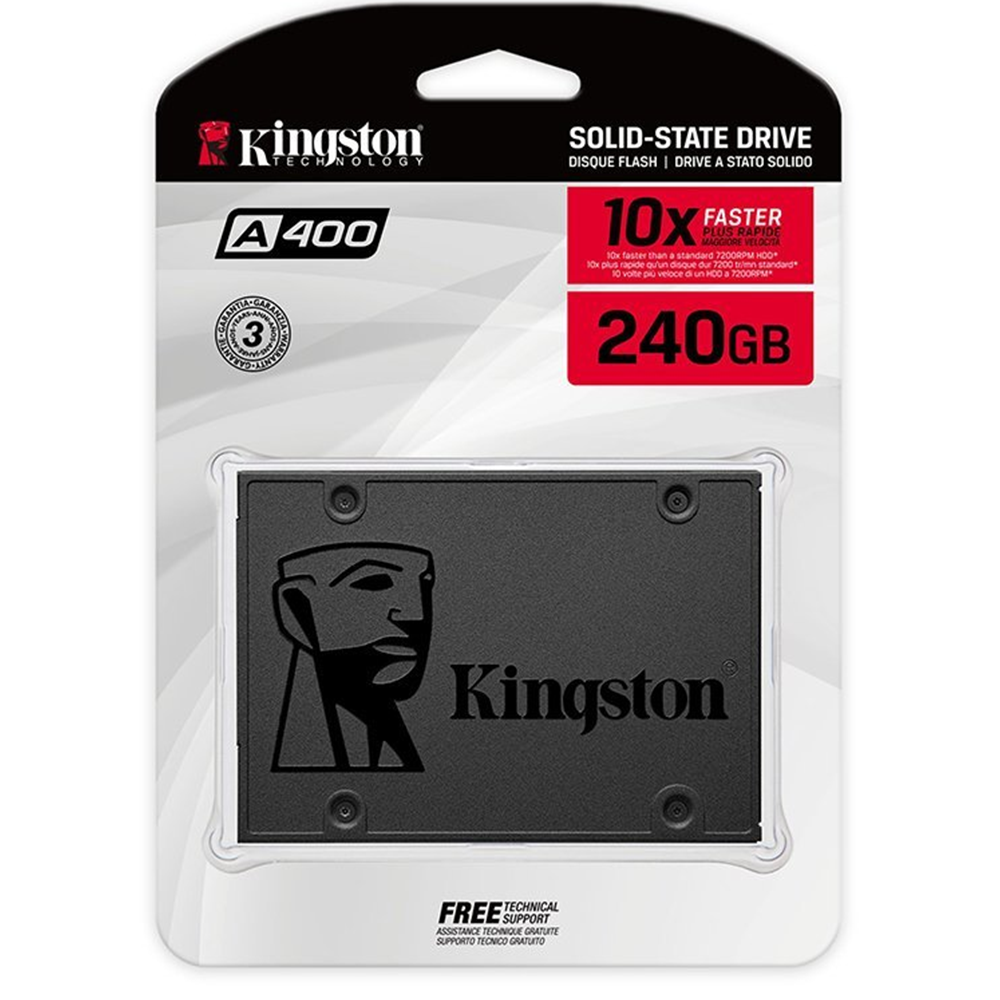 Kingston Δίσκος SSD SA400 SATAIII 2.5'' 240GB