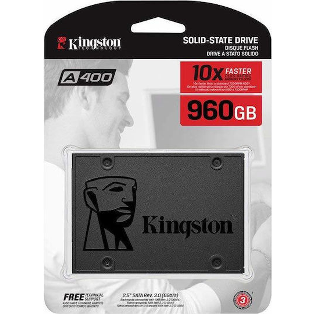 Kingston Δίσκος SSD SA400 SATAIII 2.5'' 960GB