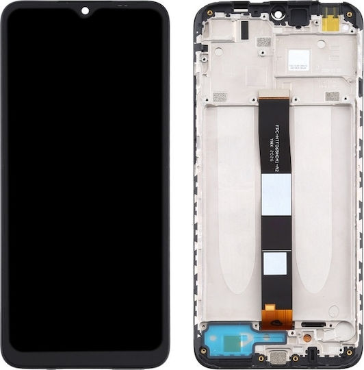 Xiaomi Redmi 9A / Redmi 9C / Redmi 9AT - LCD Display + Touch Unit + Front Cover Black (Service Pack)