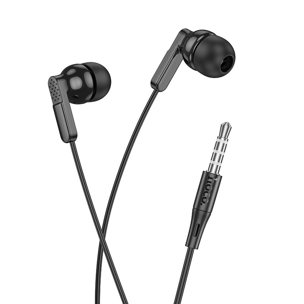HOCO M121 wire earphones Jack 3,5 mm with microphone black