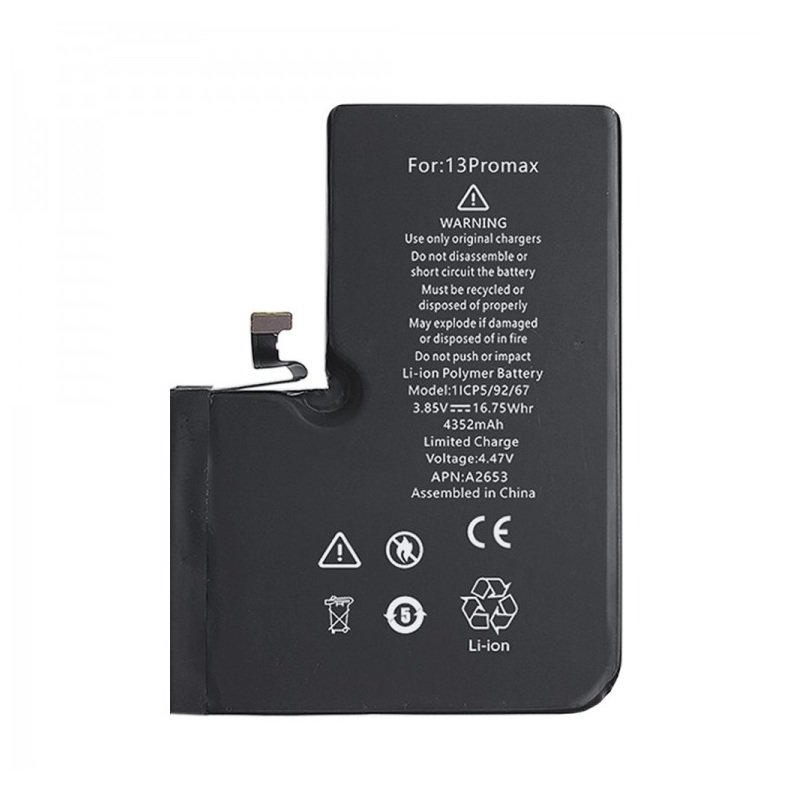 APPLE iPhone 13 Pro Max - BATTERY 100% health, no soldering, without any pop-up OEM