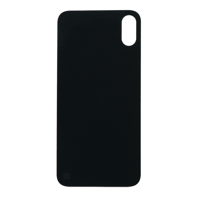 Apple iPhone X - Battery Door with Adhesive Large Hole Version Black With Logo OEM