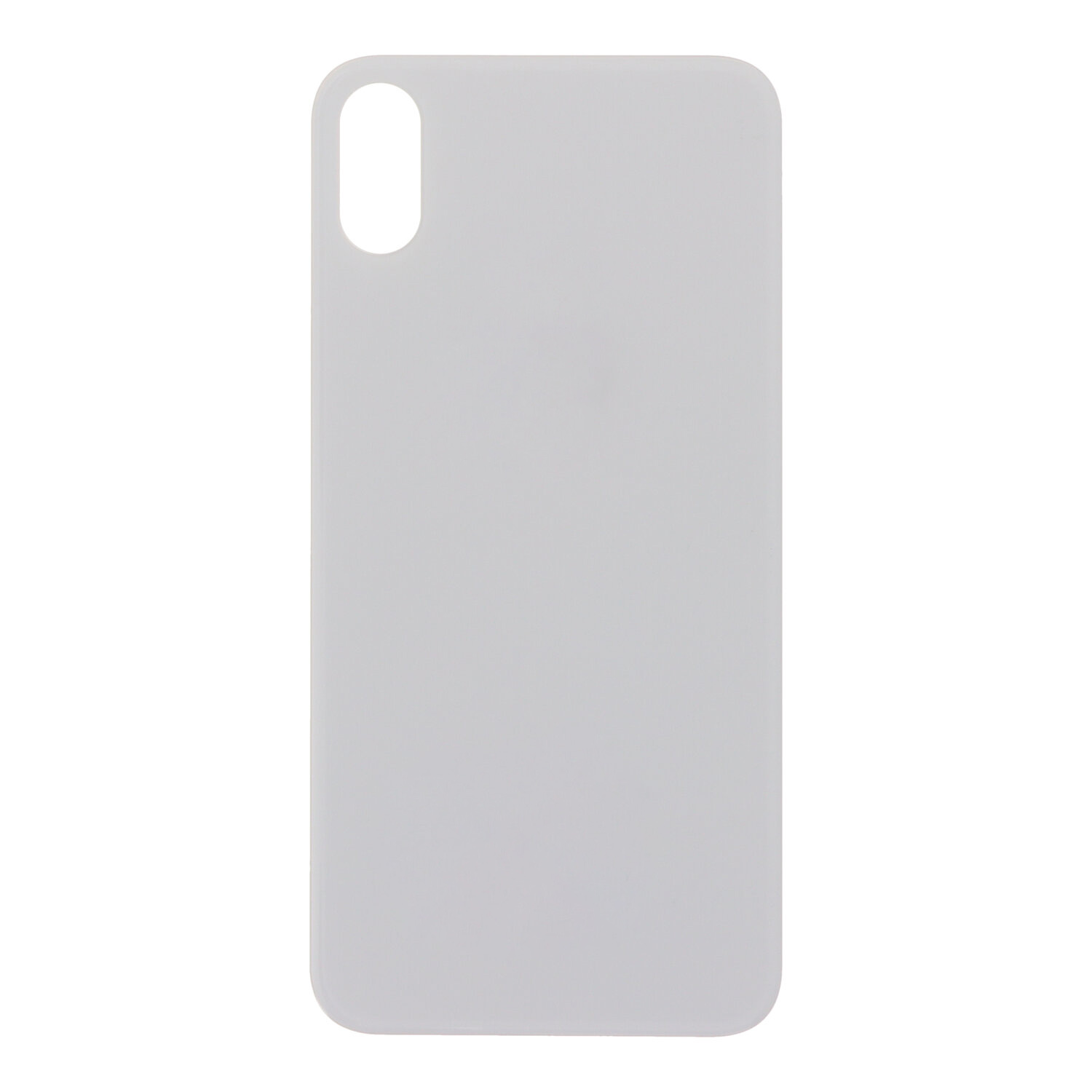 Apple iPhone X - Battery Door with Adhesive Large Hole Version White With Logo OEM