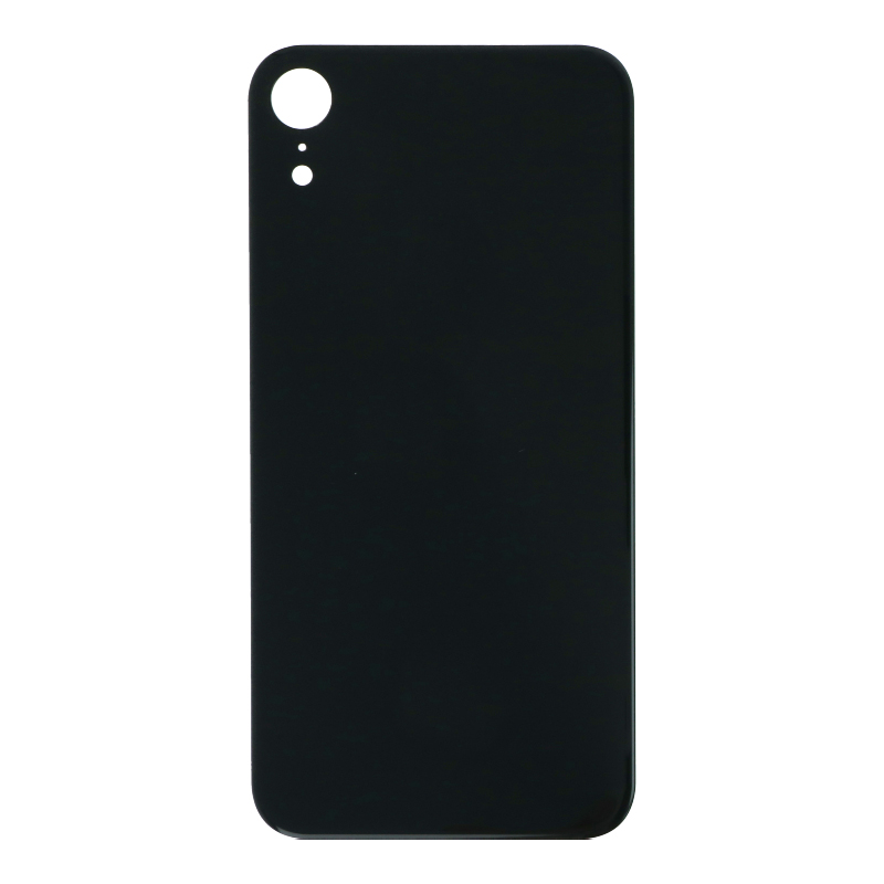 Apple iPhone XR - Battery Door with Adhesive Large Hole Version Black With Logo OEM