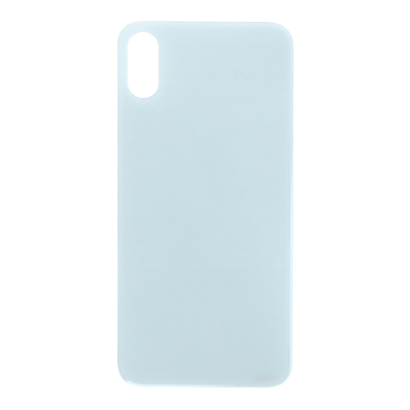 Apple iPhone XS - Battery Door with Adhesive Large Hole Version White With Logo OEM