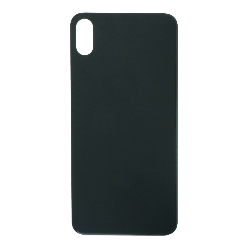 Apple iPhone XS Max - Battery Door with Adhesive Large Hole Version Black With Logo OEM