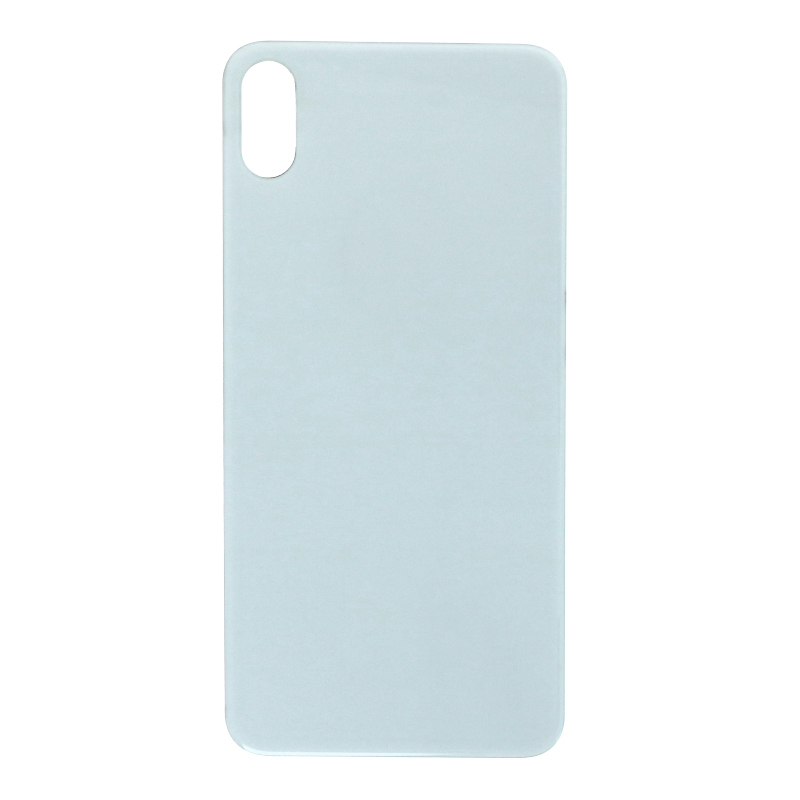 Apple iPhone XS Max - Battery Door with Adhesive Large Hole Version White With Logo OEM