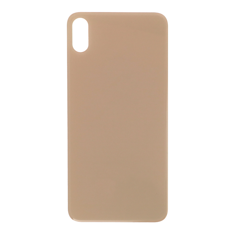 Apple iPhone XS Max - Battery Door with Adhesive Large Hole Version Gold With Logo OEM