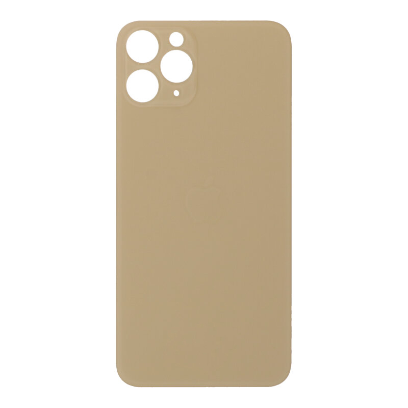 Apple iPhone 11 Pro - Battery Door with Adhesive Large Hole Version Gold With Logo OEM