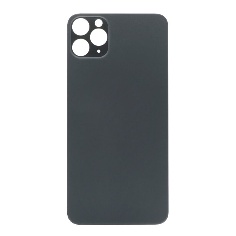 Apple iPhone 11 Pro Max - Battery Door with Adhesive Large Hole Version Black With Logo OEM