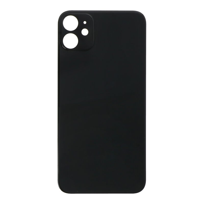 Apple iPhone 11 - Battery Door with Adhesive Large Hole Version Black With Logo OEM
