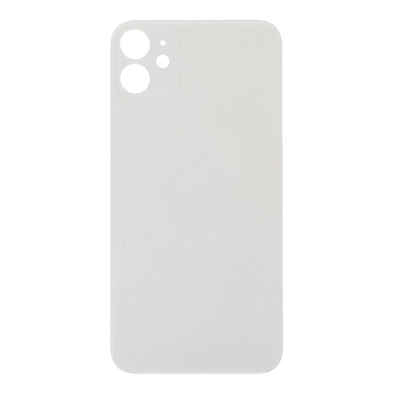 Apple iPhone 11 - Battery Door with Adhesive Large Hole Version White With Logo OEM