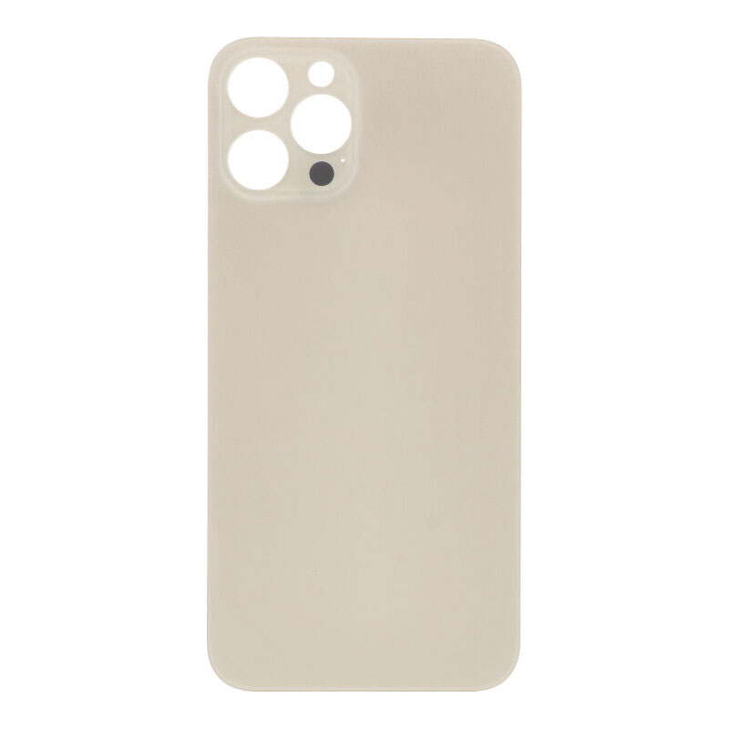 Apple iPhone 12 Pro Max - Battery Door with Adhesive Large Hole Gold With Logo OEM