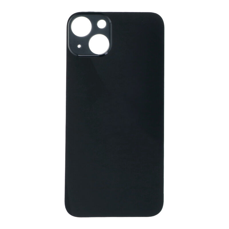 Apple iPhone 13 - Battery Door with Adhesive Large Hole Black With Logo OEM