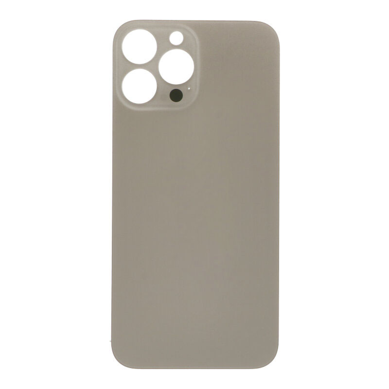 Apple iPhone 13 Pro Max - Battery Door with Adhesive Large Hole Gold With Logo OEM