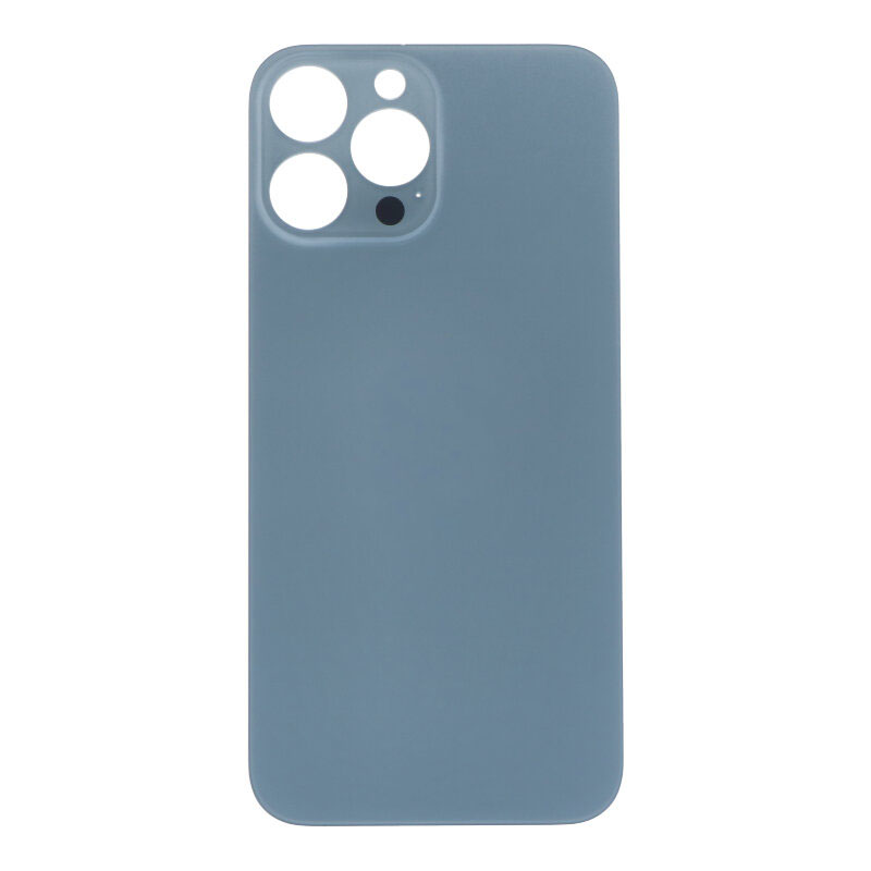 Apple iPhone 13 Pro Max - Battery Door with Adhesive Large Hole Blue With Logo OEM