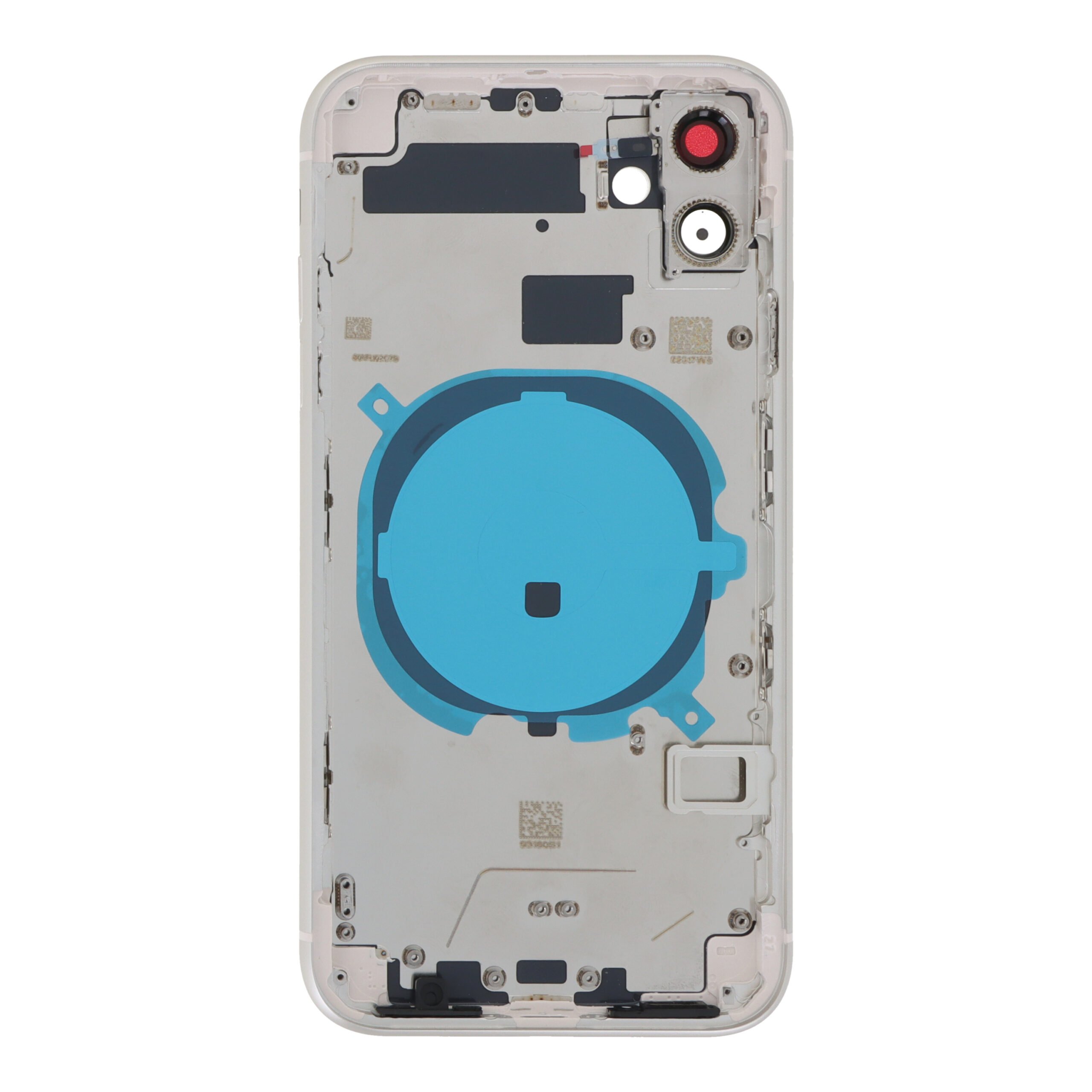 Apple iPhone 11 - Middle Frame Battery Door Back and Bezel + Small Parts White With Logo OEM