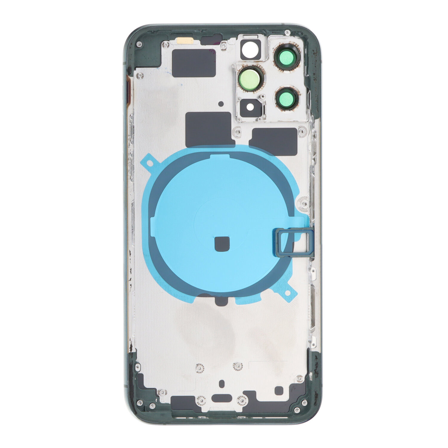 Apple iPhone 11 Pro - Middle Frame Battery Door Back and Bezel + Small Parts Green With Logo OEM