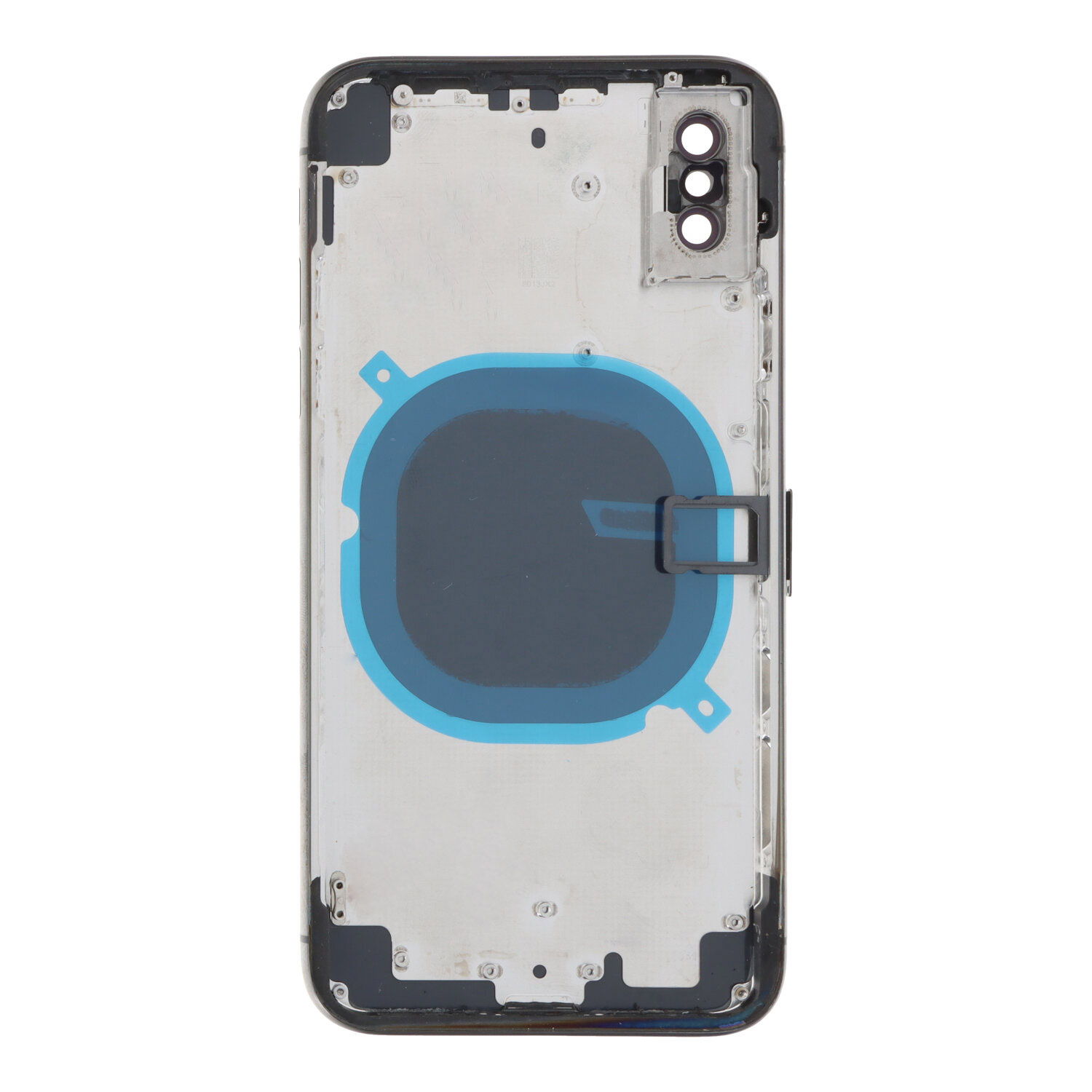 Apple iPhone X - Middle Frame Battery Door Back and Bezel + Small Parts Black With Logo OEM