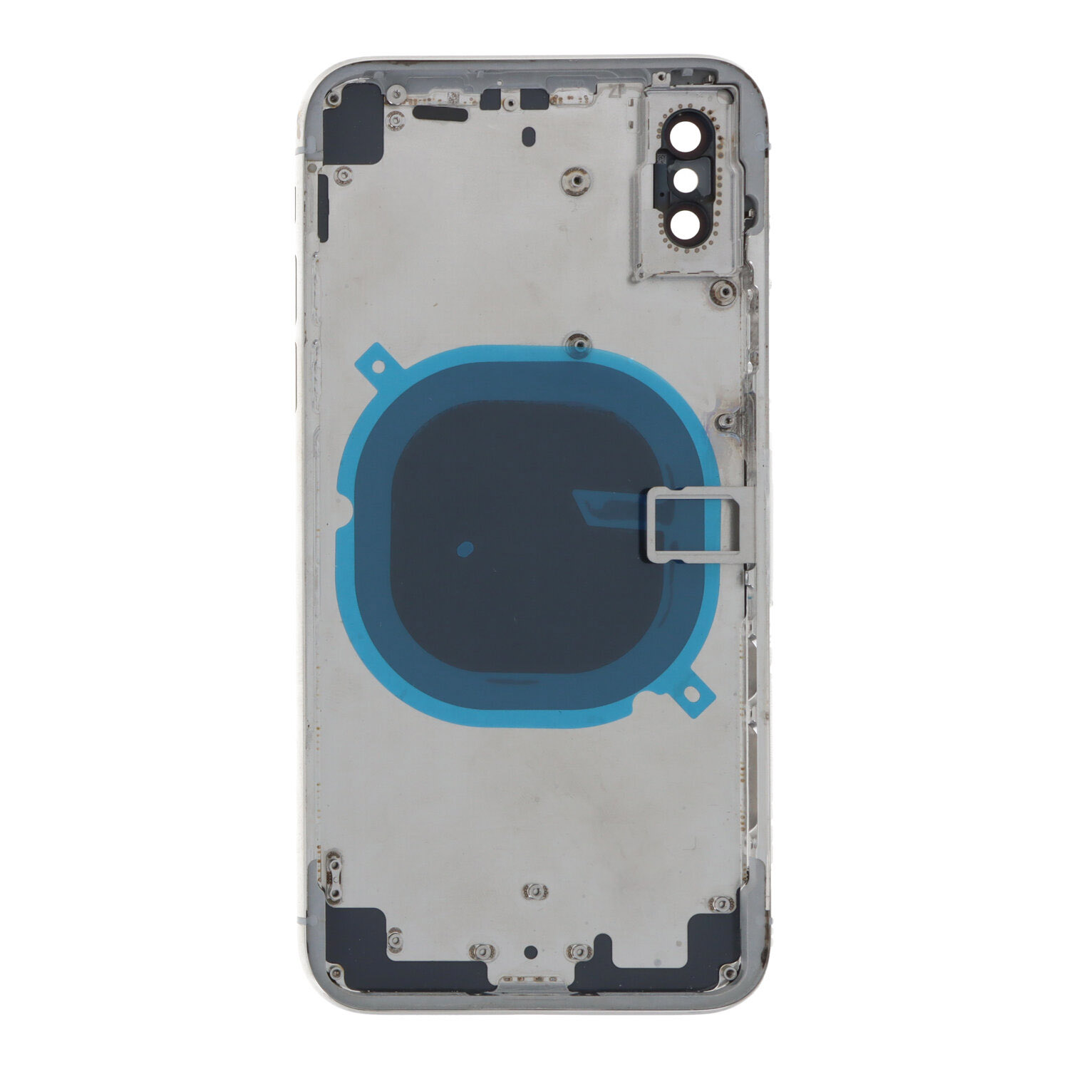 Apple iPhone X - Middle Frame Battery Door Back and Bezel + Small Parts White With Logo OEM