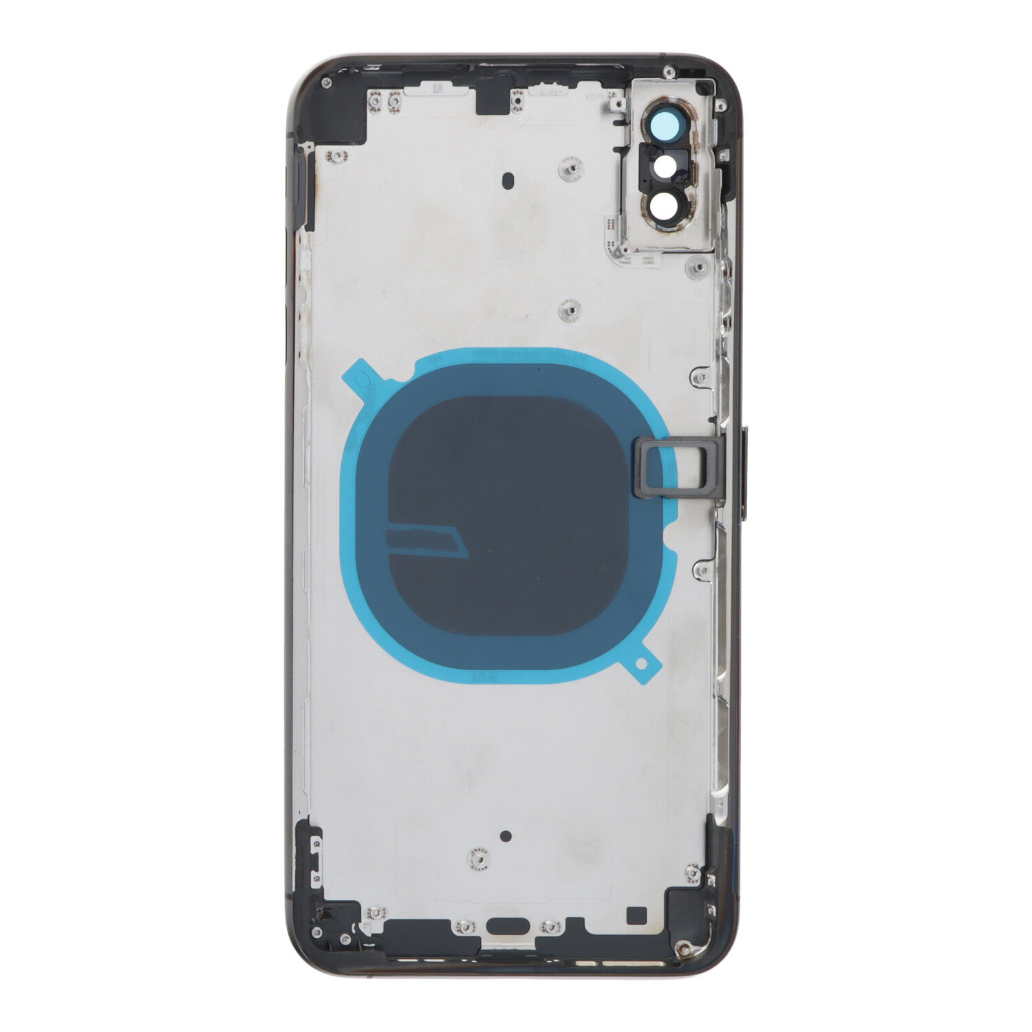 Apple iPhone XS Max - Middle Frame Battery Door Back and Bezel + Small Parts Black With Logo OEM