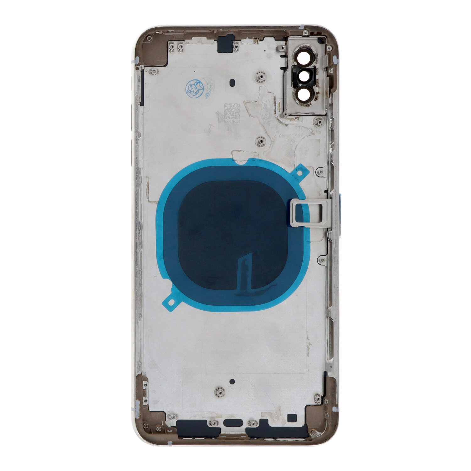Apple iPhone XS Max - Middle Frame Battery Door Back and Bezel + Small Parts White With Logo OEM