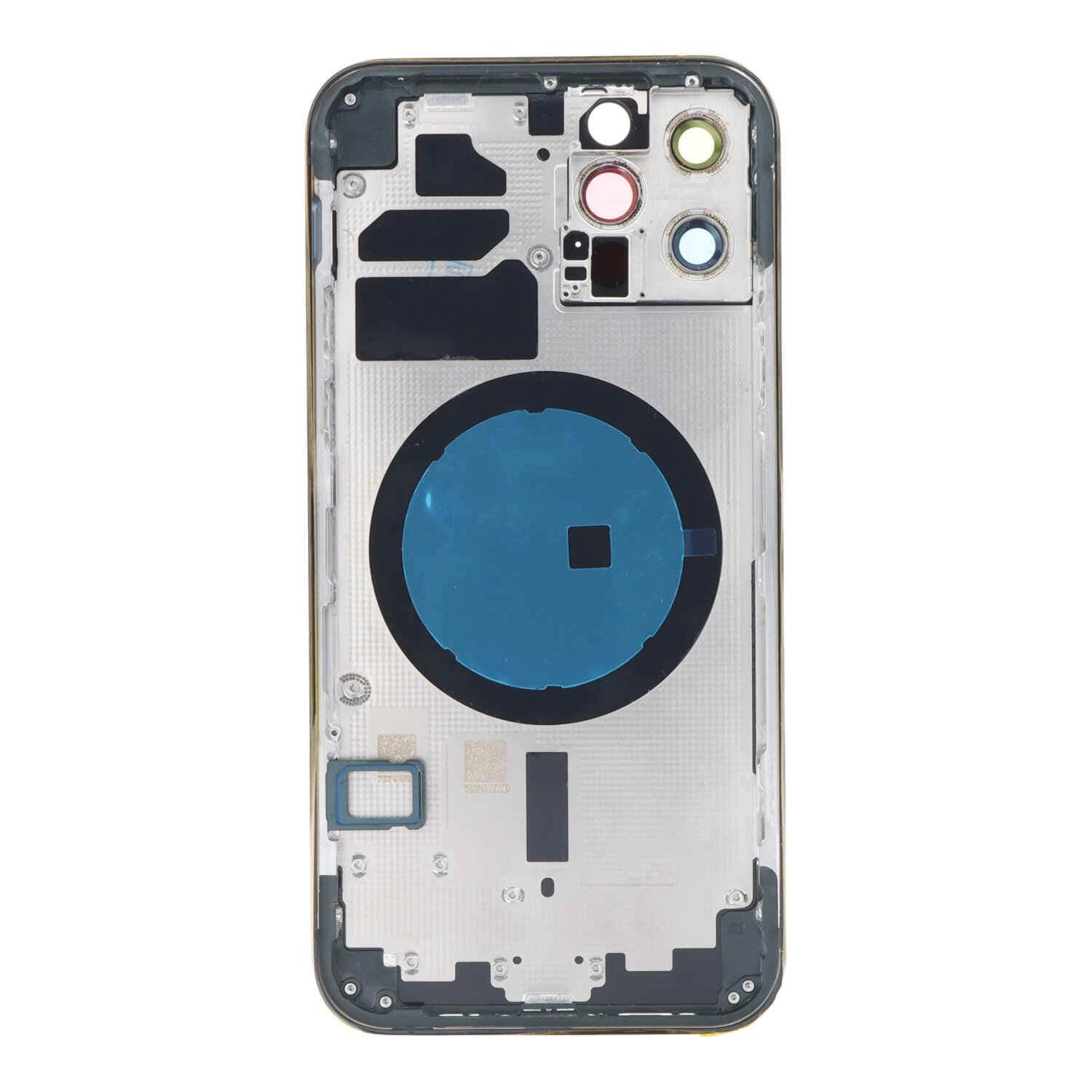 Apple iPhone 12 Pro - Middle Frame Battery Door Back and Bezel + Small Parts Blue With Logo OEM