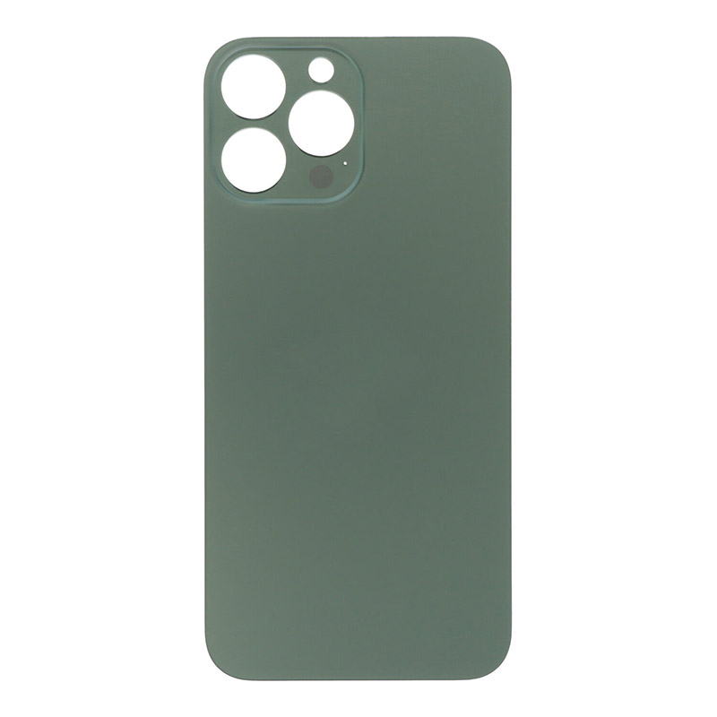 Apple iPhone 13 Pro Max - Battery Door with Adhesive Large Hole Green With Logo OEM