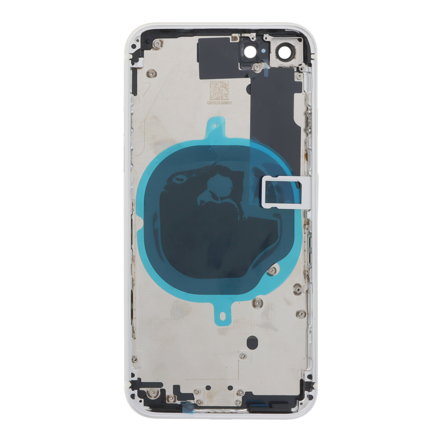 Apple iPhone SE 2022 - Middle Frame Battery Door Back and Bezel + Small Parts White With Logo OEM