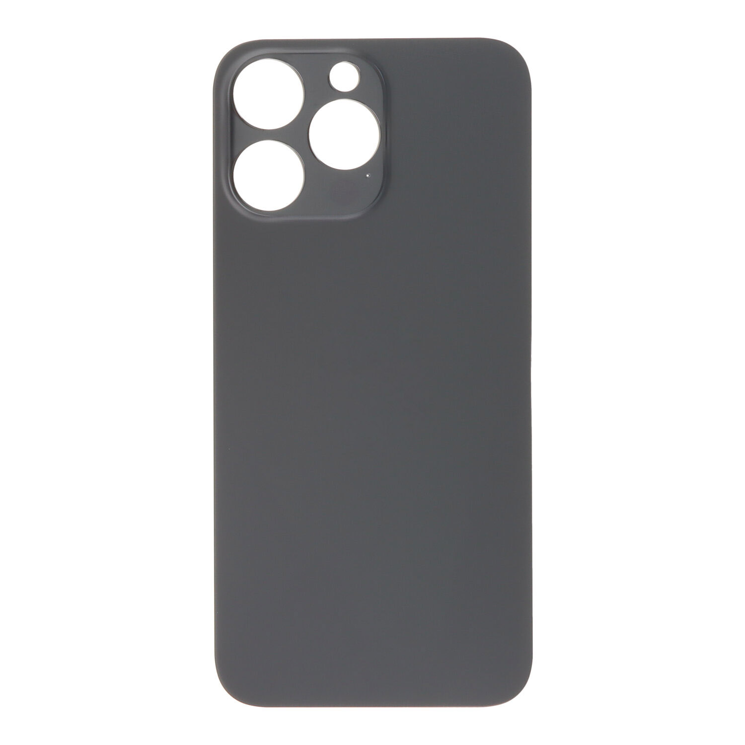 Apple iPhone 14 Pro Max - Battery Door with Adhesive Large Hole Black With Logo OEM