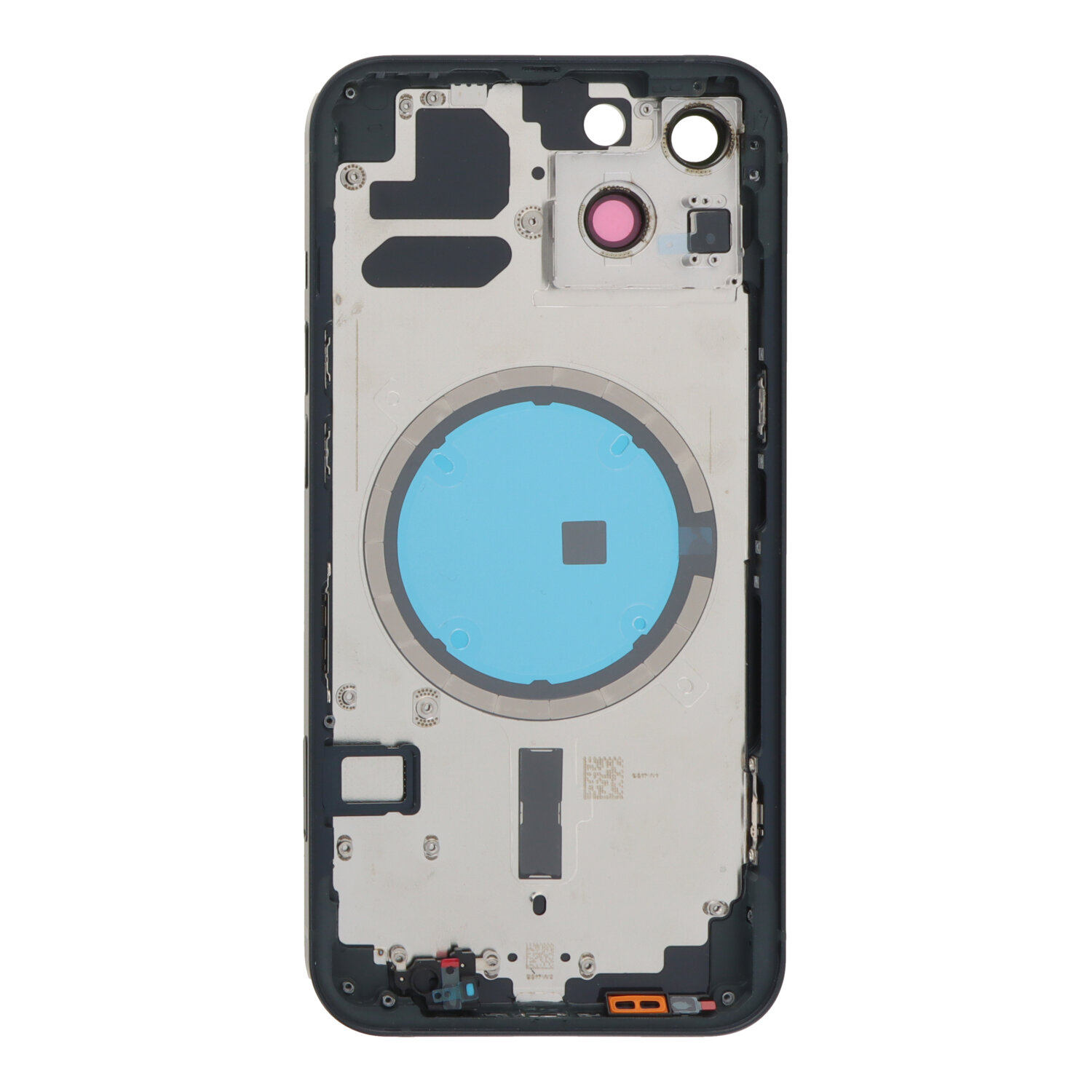 Apple iPhone 13 - Middle Frame Battery Door Back and Bezel + Small Parts Black With Logo OEM