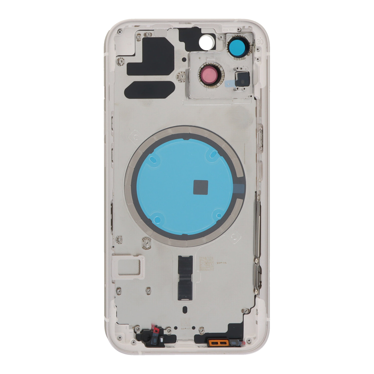 Apple iPhone 13 - Middle Frame Battery Door Back and Bezel + Small Parts White With Logo OEM