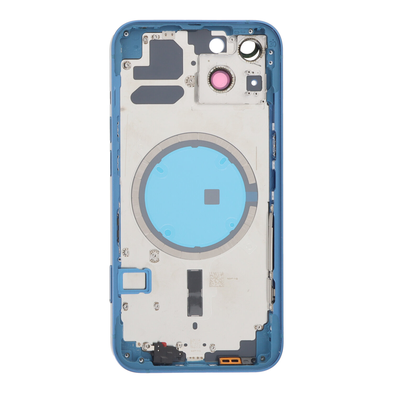 Apple iPhone 13 - Middle Frame Battery Door Back and Bezel + Small Parts Blue With Logo OEM