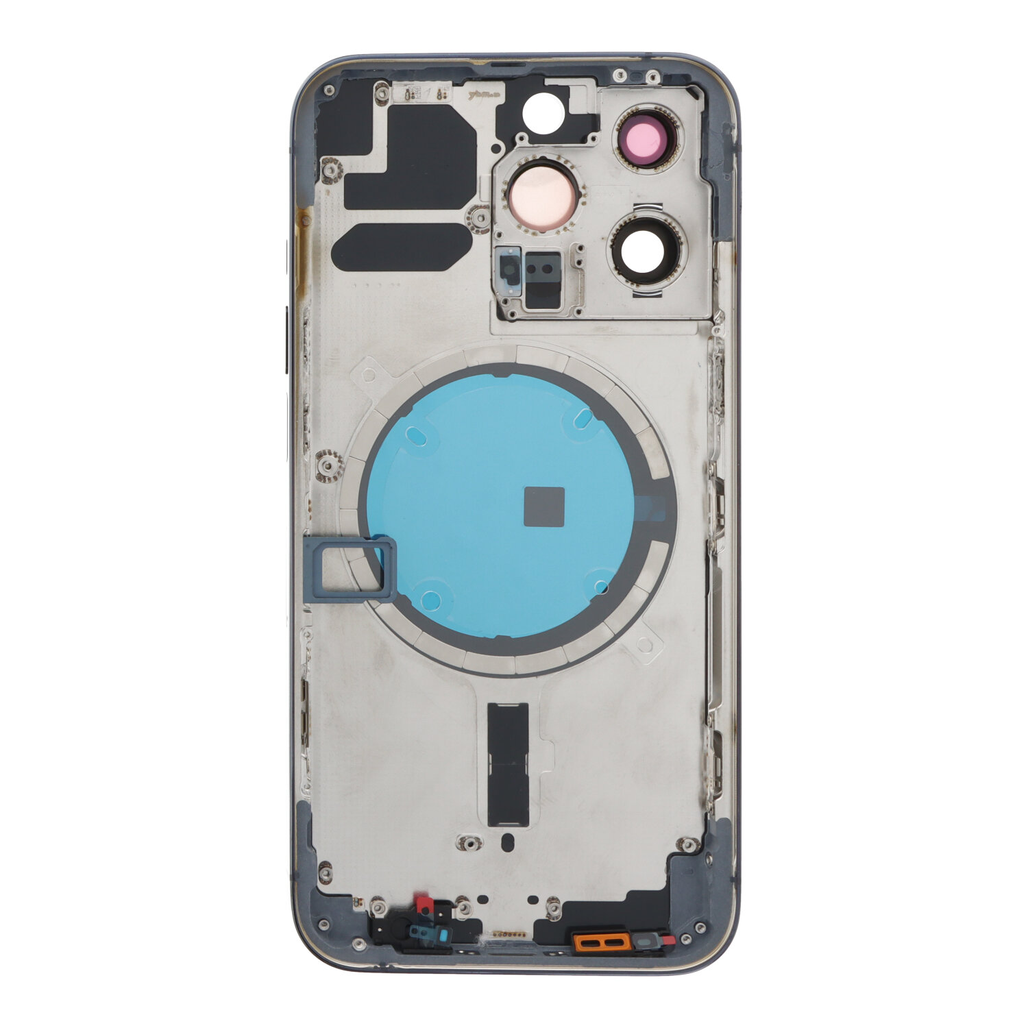 Apple iPhone 13 Pro - Middle Frame Battery Door Back and Bezel + Small Parts Blue With Logo OEM