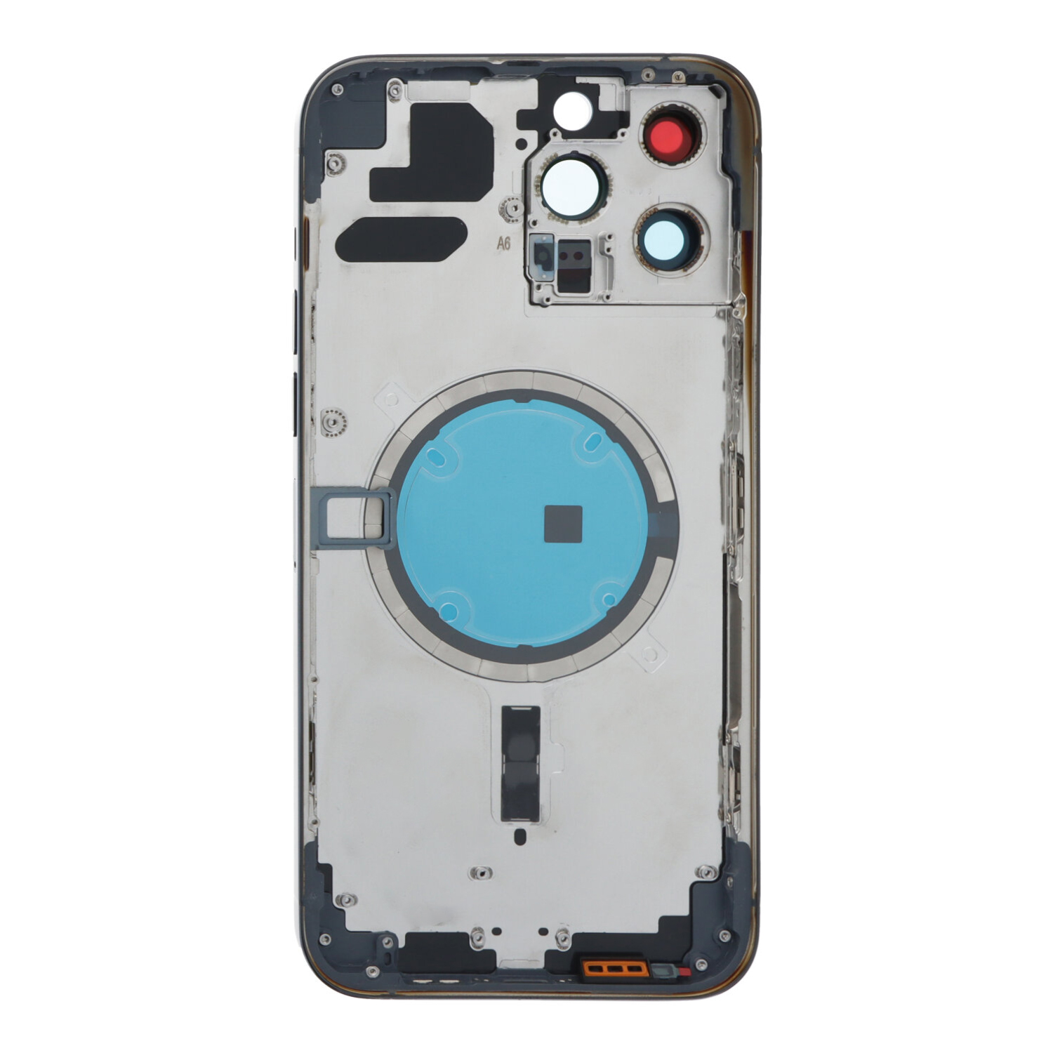 Apple iPhone 13 Pro Max - Middle Frame Battery Door Back and Bezel + Small Parts Blue With Logo OEM