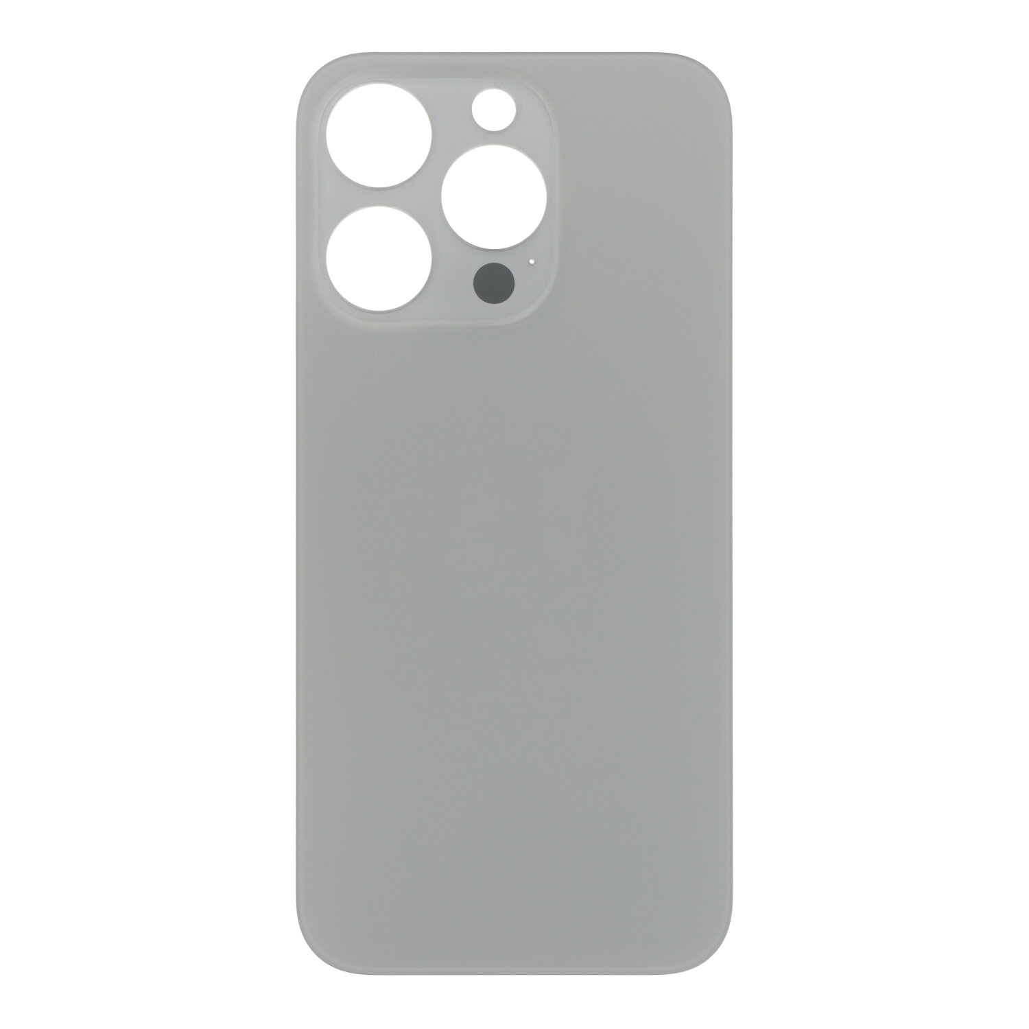Apple iPhone 15 Pro - Battery Door with Adhesive Large Hole Natural Titanium With Logo OEM