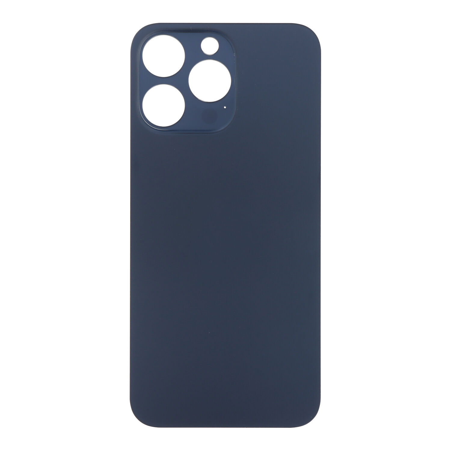 Apple iPhone 15 Pro Max - Battery Door with Adhesive Large Hole Blue Titanium With Logo OEM