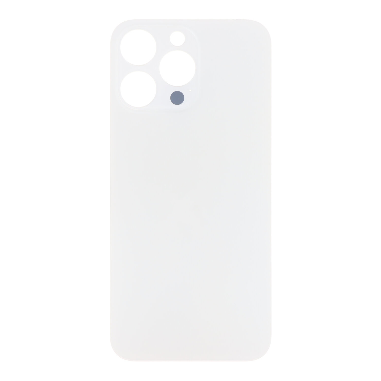 Apple iPhone 15 Pro Max - Battery Door with Adhesive Large Hole White Titanium With Logo OEM