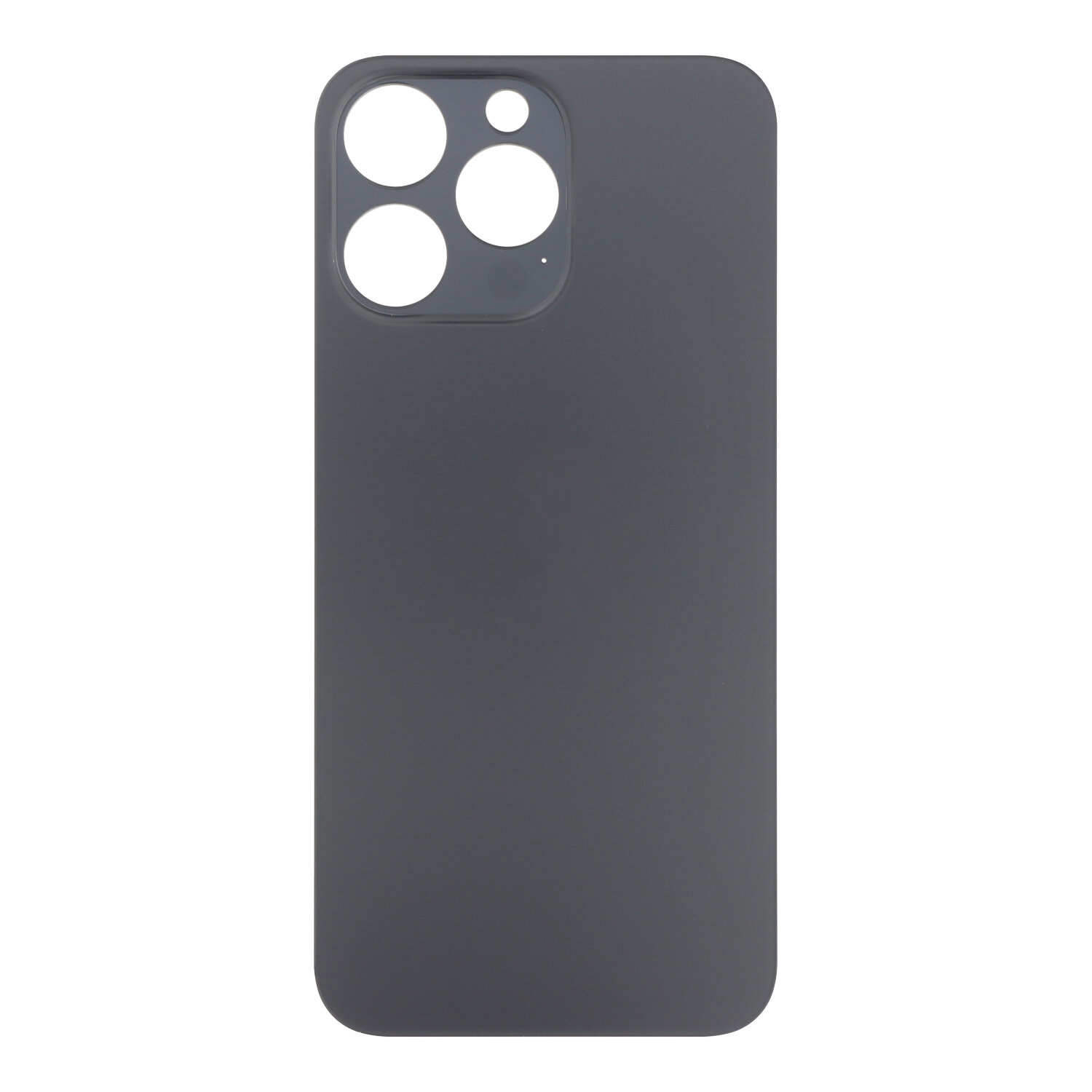 Apple iPhone 15 Pro Max - Battery Door with Adhesive Large Hole Black Titanium With Logo OEM
