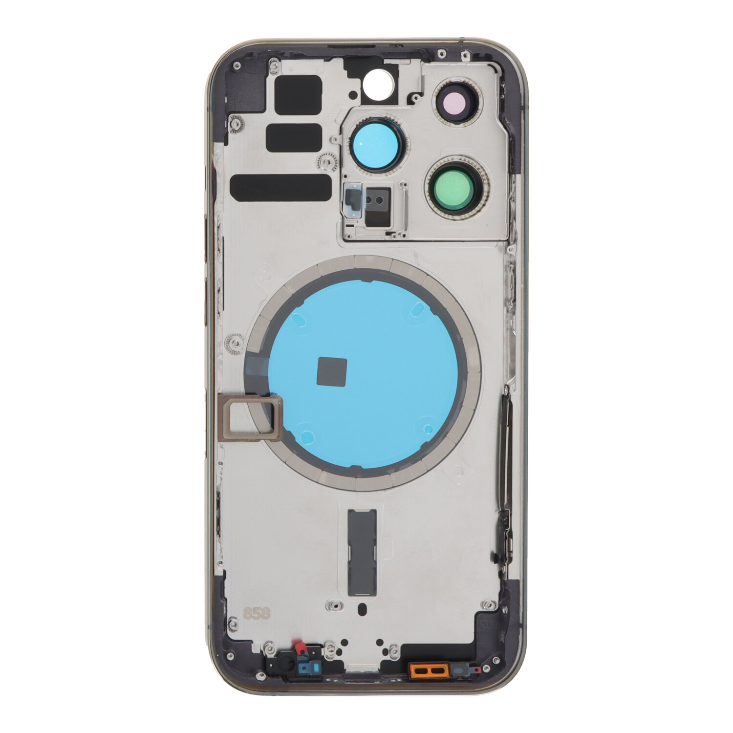 Apple iPhone 14 Pro - Middle Frame Battery Door Back and Bezel + Small Parts Purple With Logo OEM