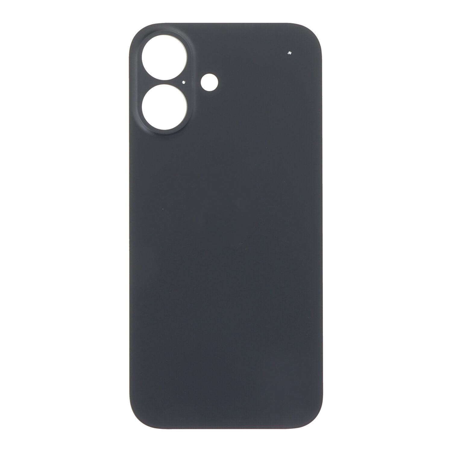 Apple iPhone 16 - Battery Door with Adhesive Large Hole Black With Logo OEM