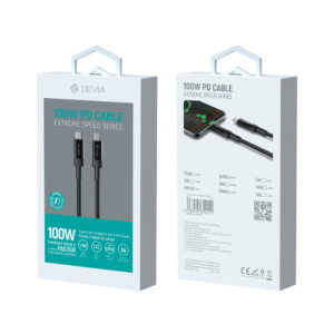 Devia cable EC309 Extreme PD USB-C - USB-C 1,5 m 100W black