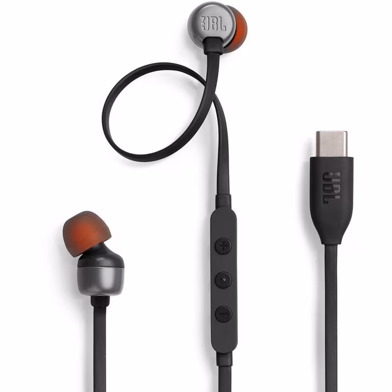 JBL Tune 310C In-Ear USB-C Headphones Black