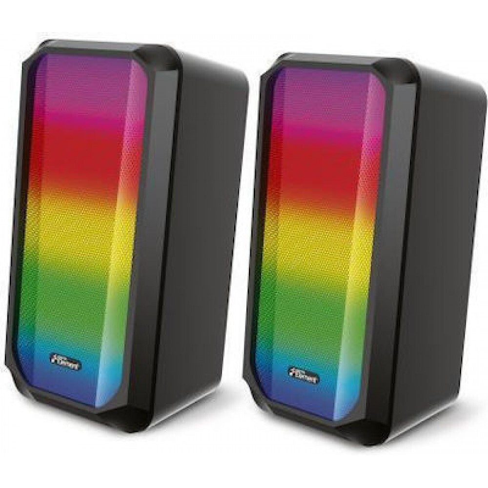 Ηχεία Bluetooth Speaker SP-80BT RGB με καλώδιο USB (Μαύρο)