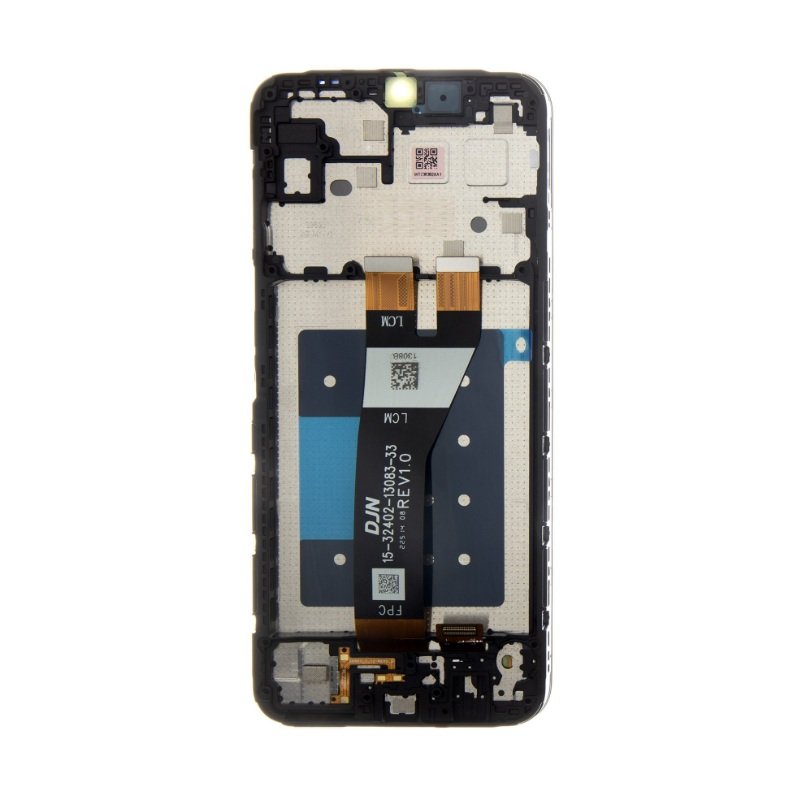 Samsung A146B Galaxy A14 5G - LCD display + Touch Unit + Front Cover Black (Service Pack)