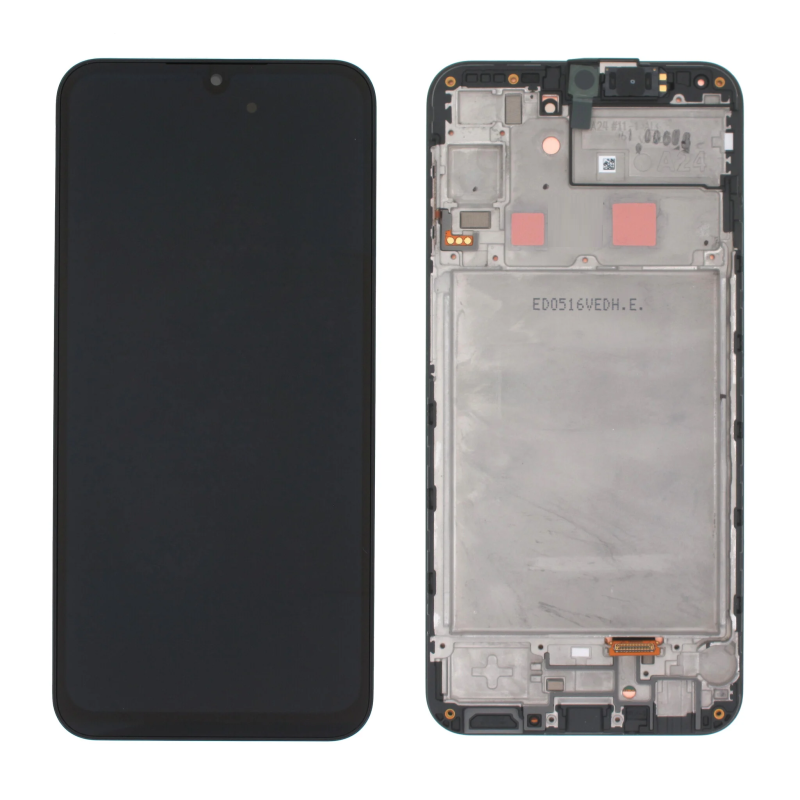 Samsung A245F Galaxy A24 4G - LCD display + Touch Unit + Front Cover Black (Service Pack)