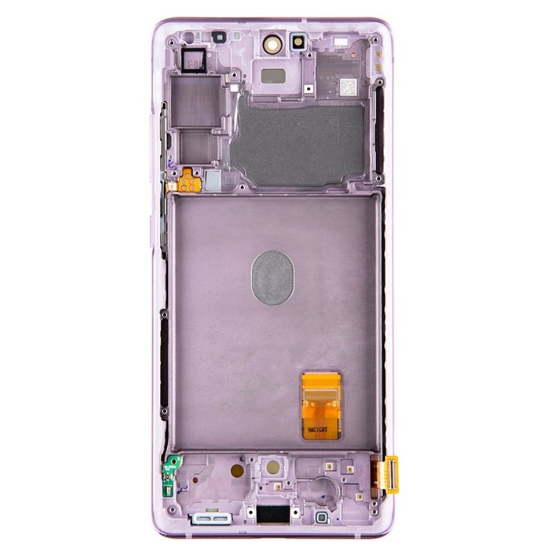 Samsung G781B Galaxy S20 FE - LCD display + Touch Unit + Front Cover Cloud Lavender (Service Pack)