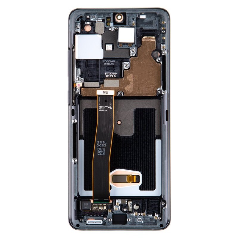 Samsung G988 Galaxy S20 Ultra - LCD display + Touch Unit + Front Cover Cosmic Black (Service Pack)