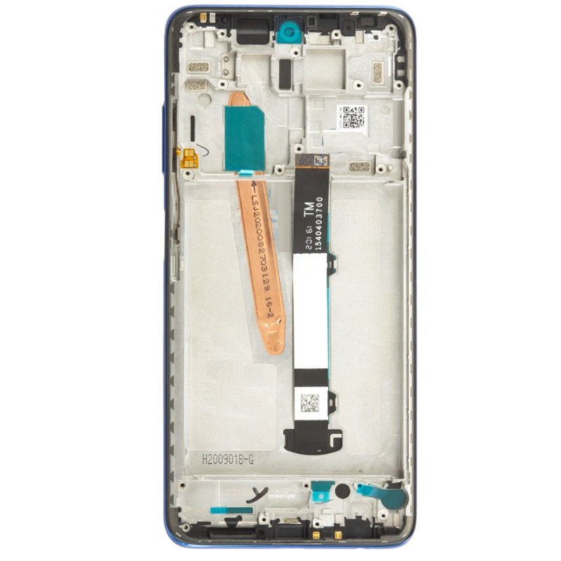 Xiaomi Poco X3 Pro / Poco X3 - LCD Display + Touch Unit + Front Cover Blue (Service Pack)